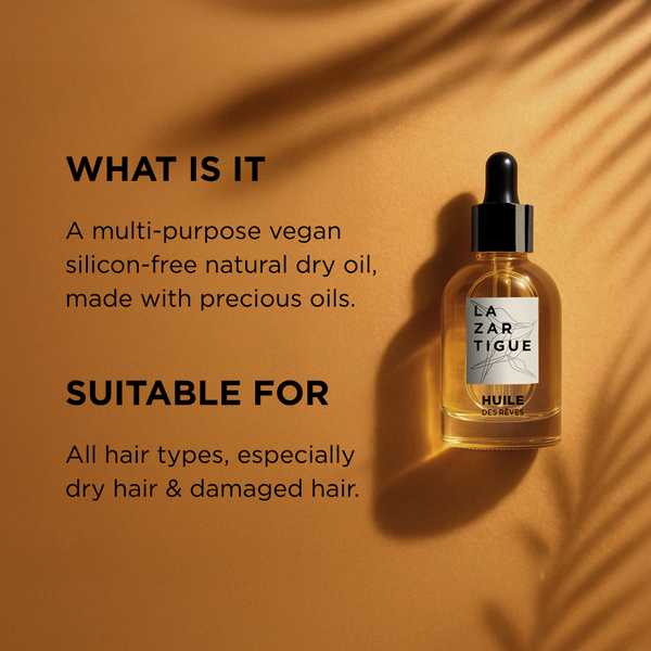 ラザルティーグ ユイル デ レープ（ヘアオイル） Huile des Rêves (Nourishing dry hair oil) – Lazartigue USA