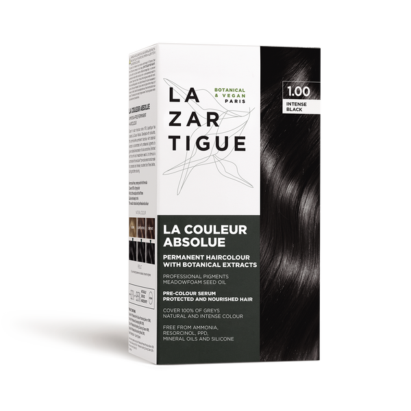 LA COULEUR ABSOLUE 1.00 INTENSE BLACK (Permanent haircolor with botanical extracts)